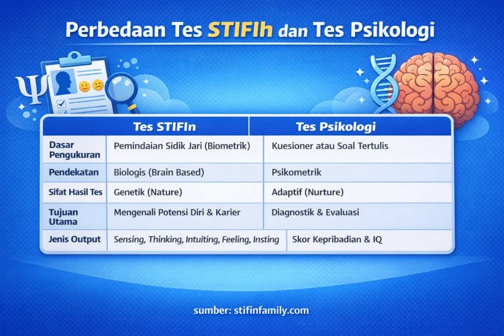 Perbedaan Tes STIFIn dan Tes Psikologi