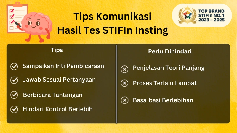 Tips Komunikasi Hasil Tes STIFIn Insting